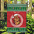 Personalized Hawaii Christmas Garden Flag Tiki Santa Mele Kalikimaka