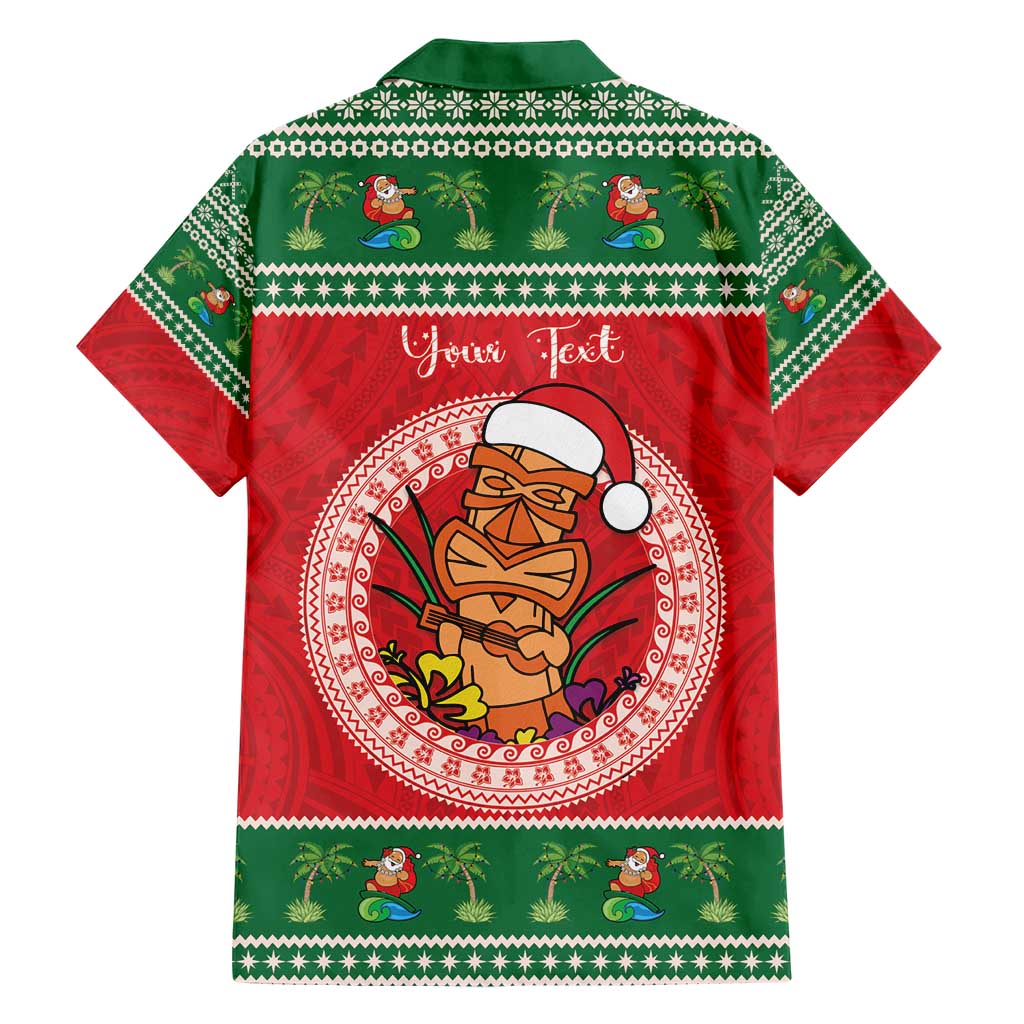 Personalized Hawaii Christmas Hawaiian Shirt Tiki Santa Mele Kalikimaka LT14 - Polynesian Pride
