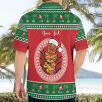 Personalized Hawaii Christmas Hawaiian Shirt Tiki Santa Mele Kalikimaka LT14 - Polynesian Pride