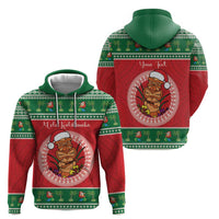 Personalized Hawaii Christmas Hoodie Tiki Santa Mele Kalikimaka LT14 - Polynesian Pride