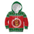 Personalized Hawaii Christmas Kid Hoodie Tiki Santa Mele Kalikimaka