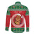 Personalized Hawaii Christmas Long Sleeve Button Shirt Tiki Santa Mele Kalikimaka