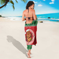 Personalized Hawaii Christmas Sarong Tiki Santa Mele Kalikimaka LT14 - Polynesian Pride
