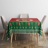Personalized Hawaii Christmas Tablecloth Tiki Santa Mele Kalikimaka LT14 - Polynesian Pride