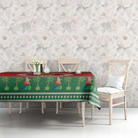 Personalized Hawaii Christmas Tablecloth Tiki Santa Mele Kalikimaka LT14 - Polynesian Pride