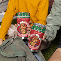 Personalized Hawaii Christmas Tumbler Cup Tiki Santa Mele Kalikimaka LT14 - Polynesian Pride