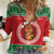 Personalized Hawaii Christmas Women Casual Shirt Tiki Santa Mele Kalikimaka