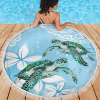 Polynesia Valentine's Day Beach Blanket SeaTurtle Couple Polynesian - Fairy Sparkles Color LT14 - Polynesian Pride
