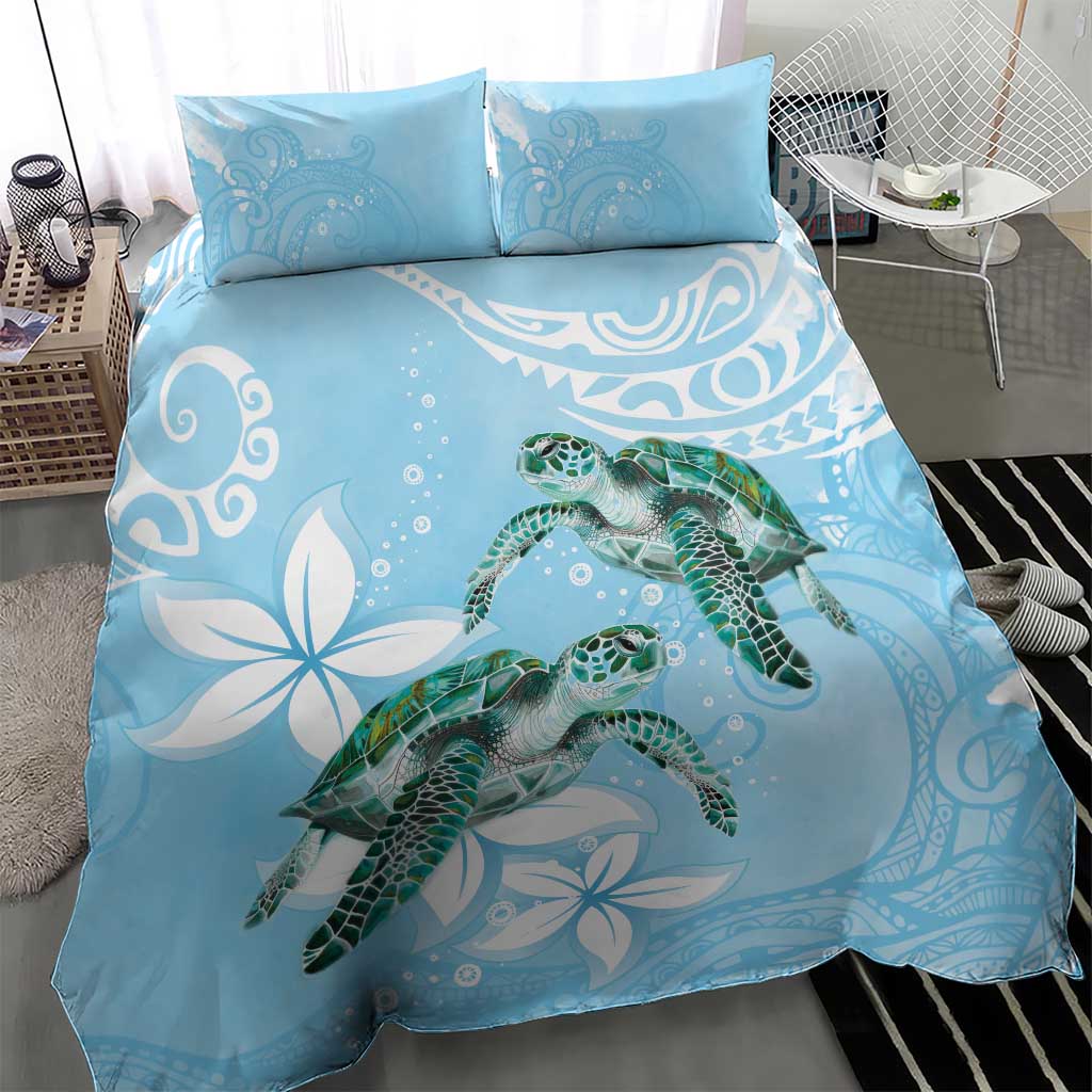 Polynesia Valentine's Day Bedding Set SeaTurtle Couple Polynesian - Fairy Sparkles Color LT14 - Polynesian Pride