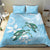 Polynesia Valentine's Day Bedding Set SeaTurtle Couple Polynesian - Fairy Sparkles Color