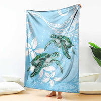 Polynesia Valentine's Day Blanket SeaTurtle Couple Polynesian - Fairy Sparkles Color LT14 - Polynesian Pride