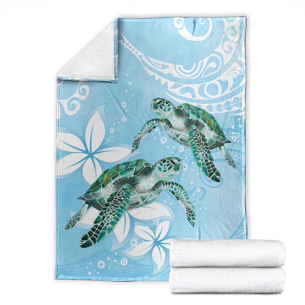 Polynesia Valentine's Day Blanket SeaTurtle Couple Polynesian - Fairy Sparkles Color LT14 - Polynesian Pride