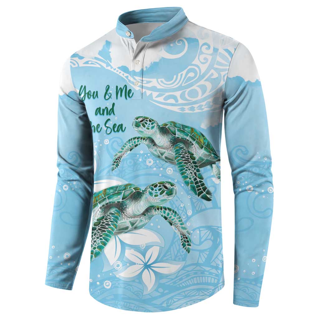 Personalised Polynesia Valentine's Day Button Sweatshirt SeaTurtle Couple Polynesian - Fairy Sparkles Color LT14 - Polynesian Pride