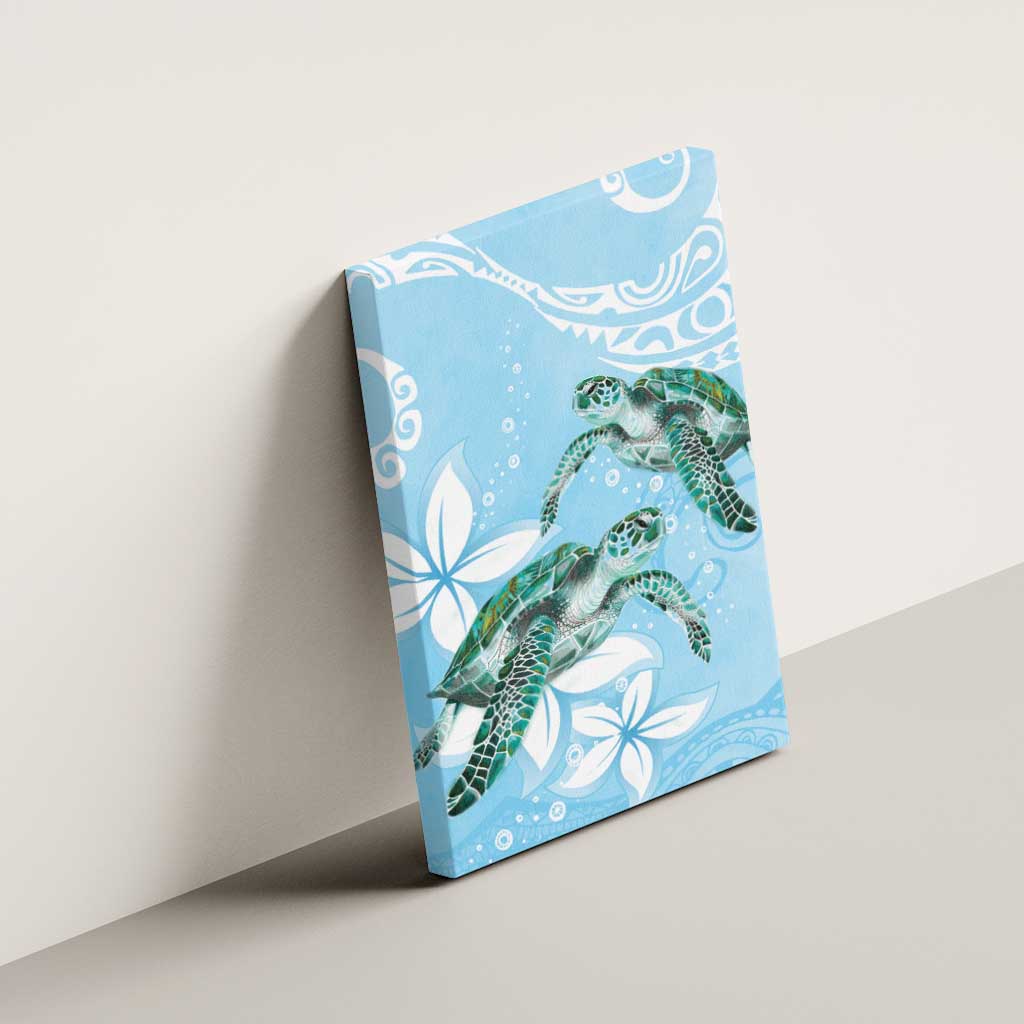 Polynesia Valentine's Day Canvas Wall Art SeaTurtle Couple Polynesian - Fairy Sparkles Color LT14 - Polynesian Pride