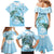 Personalised Polynesia Valentine's Day Family Matching Mermaid Dress and Hawaiian Shirt SeaTurtle Couple Polynesian - Fairy Sparkles Color