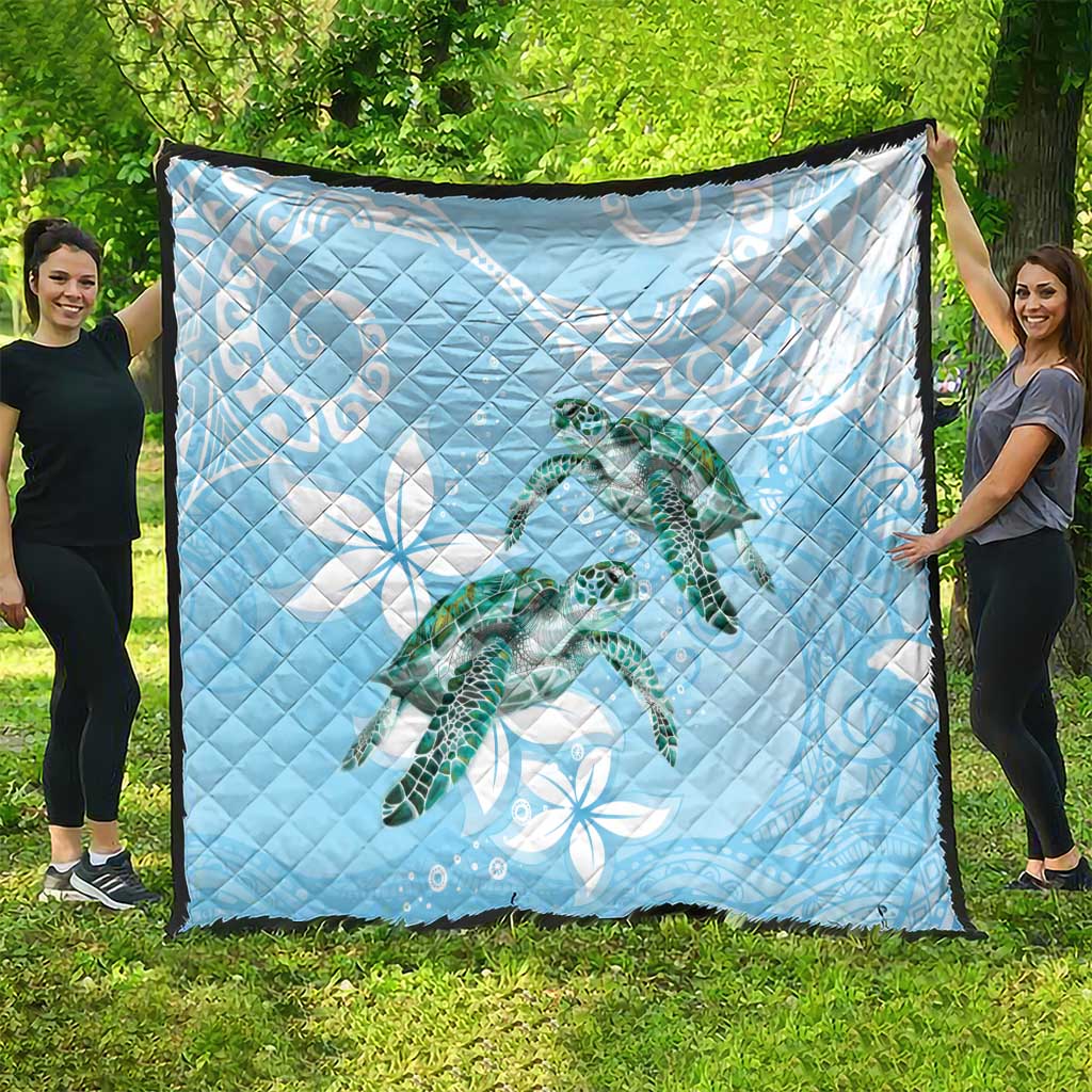 Polynesia Valentine's Day Quilt SeaTurtle Couple Polynesian - Fairy Sparkles Color LT14 - Polynesian Pride