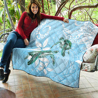 Polynesia Valentine's Day Quilt SeaTurtle Couple Polynesian - Fairy Sparkles Color LT14 - Polynesian Pride