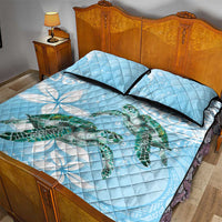 Polynesia Valentine's Day Quilt Bed Set SeaTurtle Couple Polynesian - Fairy Sparkles Color LT14 - Polynesian Pride