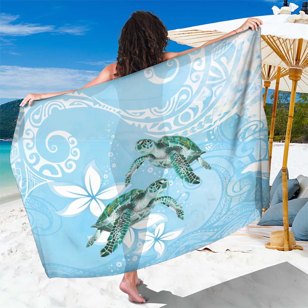 Polynesia Valentine's Day Sarong SeaTurtle Couple Polynesian - Fairy Sparkles Color