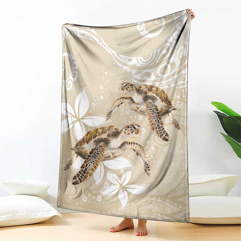 Happy Valentine's Day Polynesia Blanket SeaTurtle Couple Polynesian - Pollinate Color LT14 - Polynesian Pride