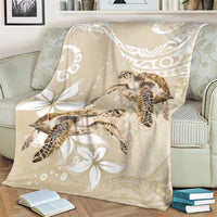 Happy Valentine's Day Polynesia Blanket SeaTurtle Couple Polynesian - Pollinate Color LT14 - Polynesian Pride