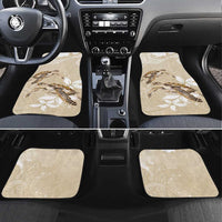 Happy Valentine's Day Polynesia Car Mats SeaTurtle Couple Polynesian - Pollinate Color LT14 Set 4pcs Beige - Polynesian Pride