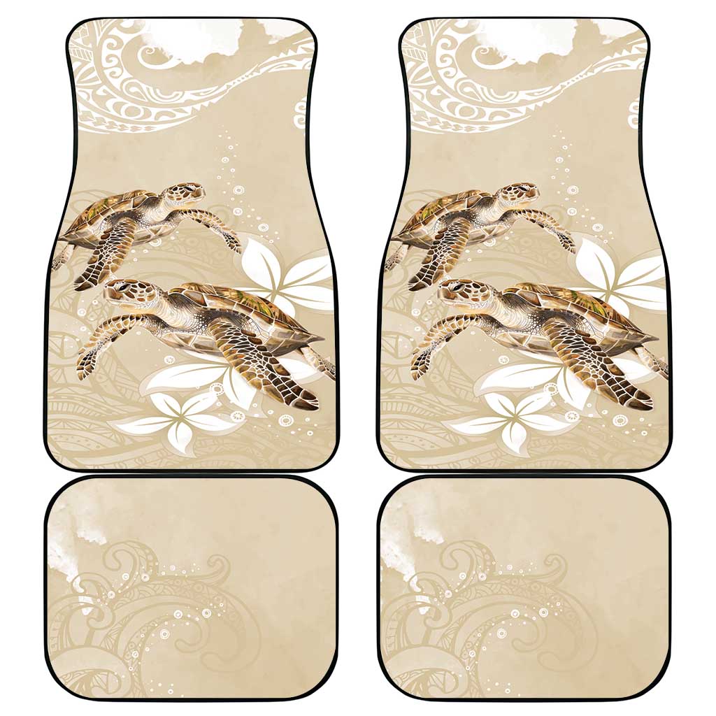 Happy Valentine's Day Polynesia Car Mats SeaTurtle Couple Polynesian - Pollinate Color LT14 - Polynesian Pride