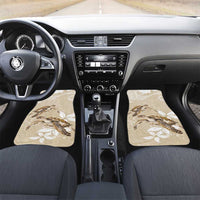 Happy Valentine's Day Polynesia Car Mats SeaTurtle Couple Polynesian - Pollinate Color LT14 Set 2pcs - Front Beige - Polynesian Pride