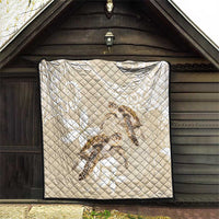 Happy Valentine's Day Polynesia Quilt SeaTurtle Couple Polynesian - Pollinate Color LT14 - Polynesian Pride