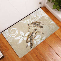 Happy Valentine's Day Polynesia Rubber Doormat SeaTurtle Couple Polynesian - Pollinate Color LT14 - Polynesian Pride