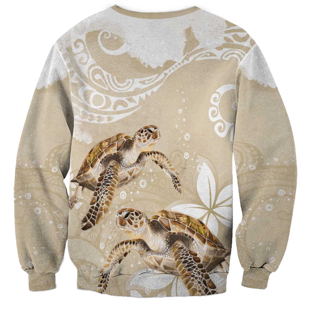 Happy Valentine's Day Polynesia Sweatshirt SeaTurtle Couple Polynesian - Pollinate Color LT14 - Polynesian Pride