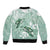 Happy Valentine's Day Polynesia Bomber Jacket SeaTurtle Couple Polynesian - Green Lester Color