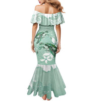 Happy Valentine's Day Polynesia Mermaid Dress SeaTurtle Couple Polynesian - Green Lester Color LT14 - Polynesian Pride