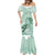 Happy Valentine's Day Polynesia Mermaid Dress SeaTurtle Couple Polynesian - Green Lester Color