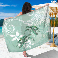 Happy Valentine's Day Polynesia Sarong SeaTurtle Couple Polynesian - Green Lester Color LT14 One Size 44 x 66 inches Green - Polynesian Pride