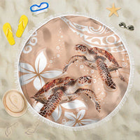 Happy Valentine's Day Polynesia Beach Blanket SeaTurtle Couple Polynesian - Desert Sand Color LT14 One Size 150cm Desert Sand - Polynesian Pride