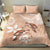 Happy Valentine's Day Polynesia Bedding Set SeaTurtle Couple Polynesian - Desert Sand Color