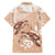 Happy Valentine's Day Polynesia Hawaiian Shirt SeaTurtle Couple Polynesian - Desert Sand Color