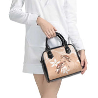 Happy Valentine's Day Polynesia Shoulder Handbag SeaTurtle Couple Polynesian - Desert Sand Color LT14 - Polynesian Pride