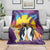 Hawaii Penguin Couple Blanket You Are My Valentine - Tropical Sunset Vibes