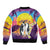 Hawaii Penguin Couple Bomber Jacket You Are My Valentine - Tropical Sunset Vibes