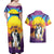 Hawaii Penguin Couple Couples Matching Off Shoulder Maxi Dress and Hawaiian Shirt You Are My Valentine - Tropical Sunset Vibes