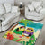 Hawaii Penguin Couple Area Rug Hawaiian Kakau - Tropical Summer Vibes