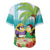 Hawaii Penguin Couple Baseball Jersey Hawaiian Kakau - Tropical Summer Vibes