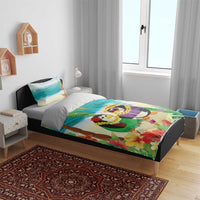 Hawaii Penguin Couple Bedding Set Hawaiian Kakau - Tropical Summer Vibes LT14 - Polynesian Pride