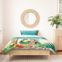 Hawaii Penguin Couple Bedding Set Hawaiian Kakau - Tropical Summer Vibes LT14 - Polynesian Pride