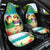 Hawaii Penguin Couple Car Seat Cover Hawaiian Kakau - Tropical Summer Vibes