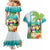 Hawaii Penguin Couple Couples Matching Mermaid Dress and Hawaiian Shirt Hawaiian Kakau - Tropical Summer Vibes