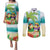 Hawaii Penguin Couple Couples Matching Puletasi and Long Sleeve Button Shirt Hawaiian Kakau - Tropical Summer Vibes