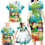 Hawaii Penguin Couple Family Matching Long Sleeve Bodycon Dress and Hawaiian Shirt Hawaiian Kakau - Tropical Summer Vibes